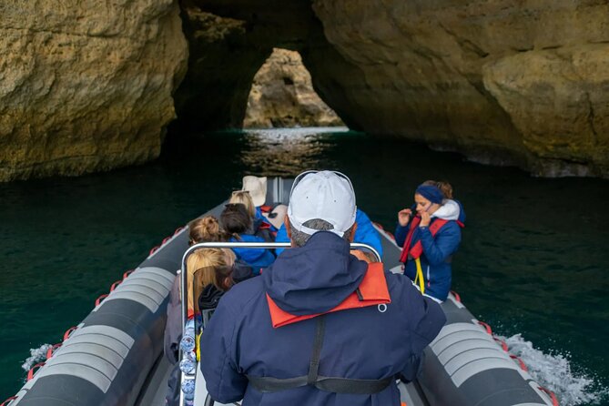 Albufeira 2 hour 30 minute Private Dolphin and Benagil Caves Tour - English-guided, guide-supported, photo-friendly