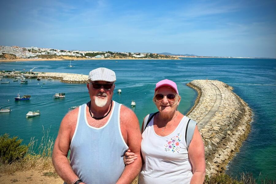 Albufeira: Beach, Old Town & Falesia Electric Tuk Tuk Tour - Marina de Albufeira finish, colorful boats and a lively waterfront mood
