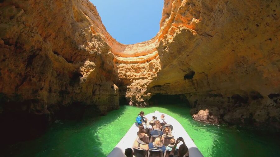 Albufeira: Benagil Cave and Dolphin Sightseeing Boat Cruise - Dolphin spotting after the caves: the fun payoff