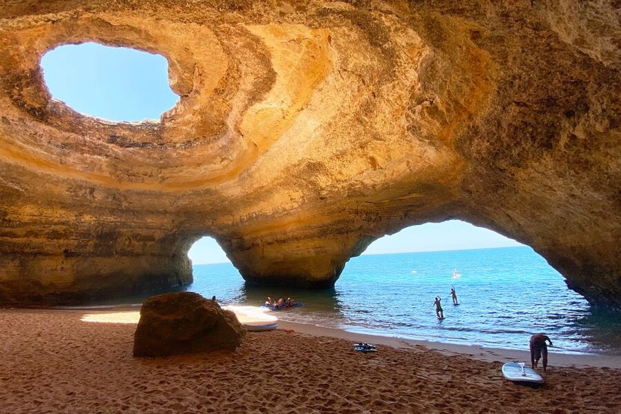 Albufeira: Benagil Caves & Dolphin Watching Speed Boat Tour - The Short Swim Stop: Clear Water, Small Window, Conditional on the Sea