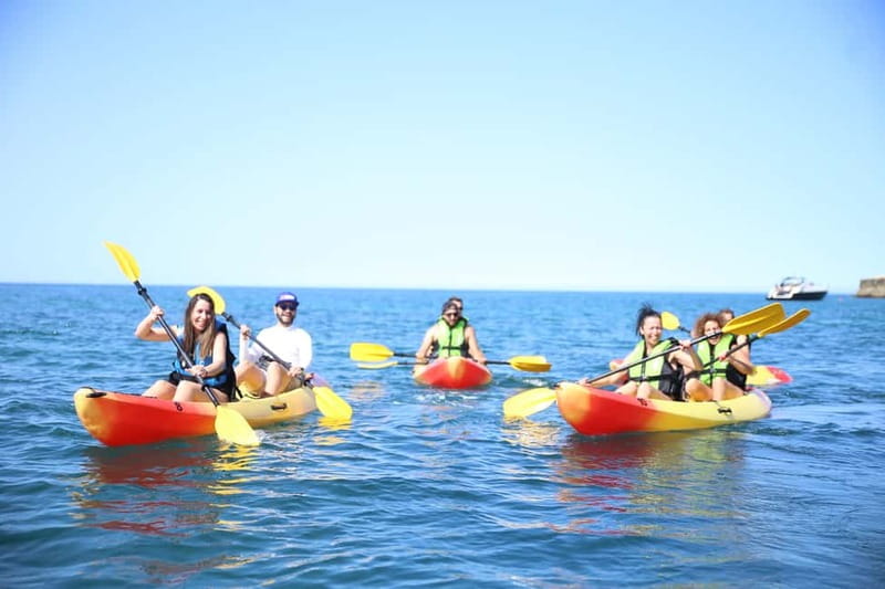 Albufeira: Hidden Beaches & Cliffs Guided Kayak Cave Tour - Praia dos Arrifes to Salamitras: Your Break, the Photos, and the Swim Window