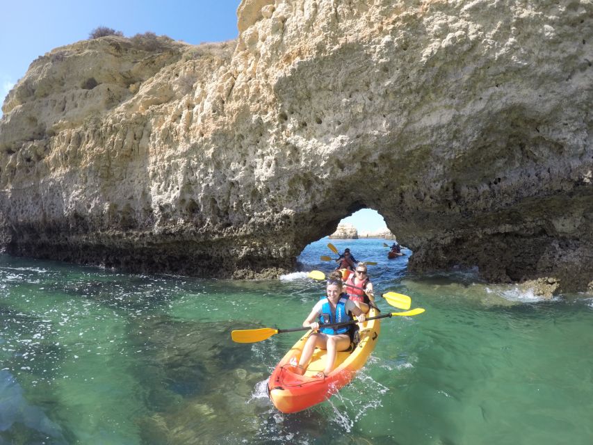 Albufeira: Hidden Beaches & Cliffs Guided Kayak Cave Tour - The Praia da Maré das Porcas Stretch and the Return Paddle