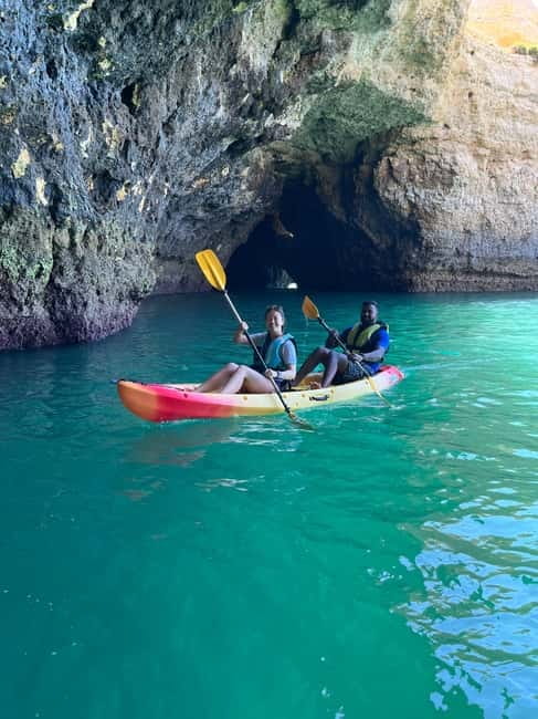 Albufeira: Hidden Beaches & Cliffs Guided Kayak Cave Tour - Entering Sea Caves: When the Coast Delivers and When It Adjusts