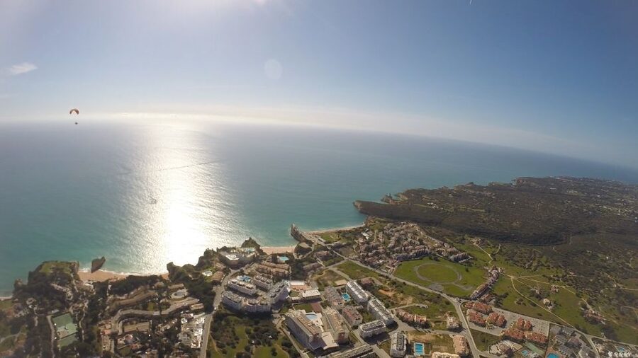 Albufeira: Paragliding and Paratrike Tandem Flights - Praia da Falésia and Praia Grande: what the coastline swap means