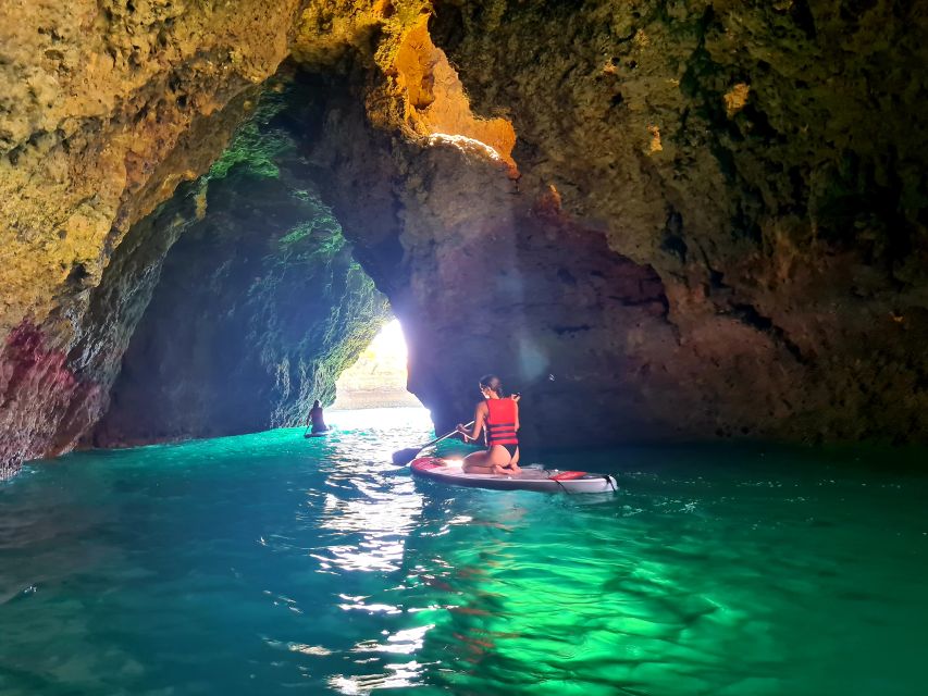 Albufeira: Stand Up Paddle Lesson and Coastal Tour - Water conditions: when the tour gets more exciting (or changes)