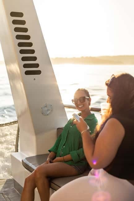Algarve: Catamaran Sunset Tour with DJ or Live Guitarist - Swim Stop and the Included Welcome Drink: What to Bring