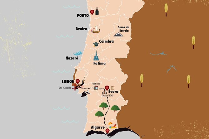Algarve to Lisbon with stop at Évora, Bones Chapel and Cork factory - Entering Évora’s UNESCO old town, where medieval streets still feel real