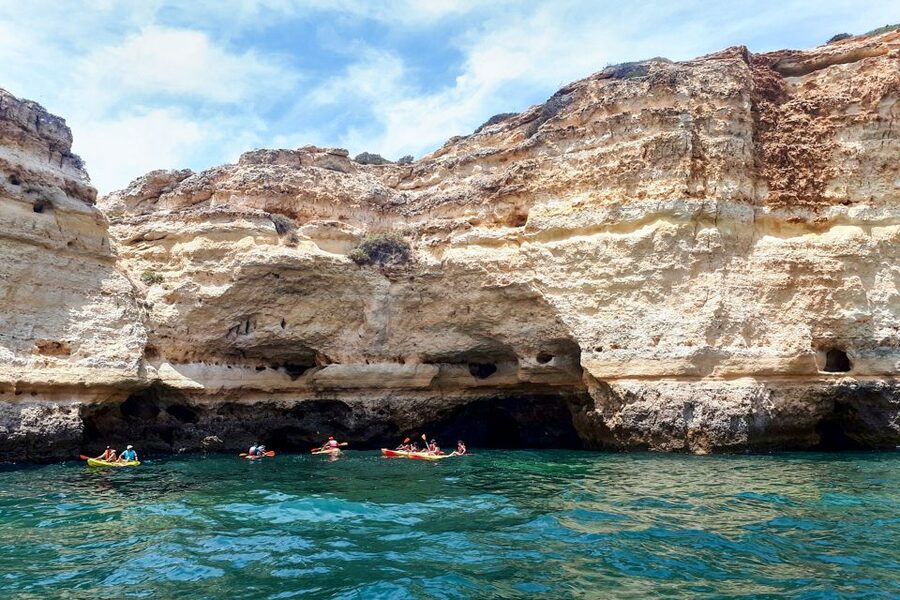 Benagil: Benagil Caves and Secret Spots Guided Kayaking Tour - How fit do you need to be for a 2-hour cave route?