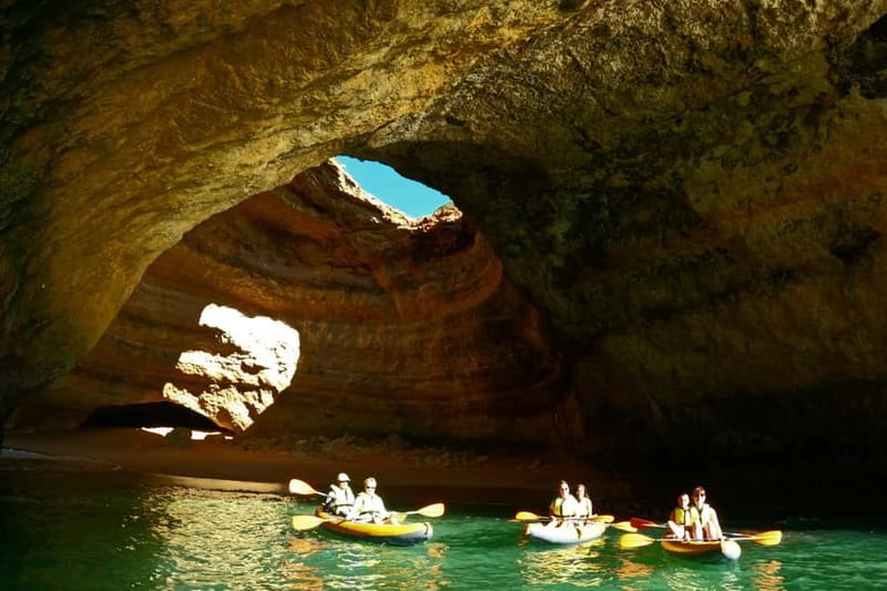 Benagil cave 1 hour tour with local guide - Gear, storage, and the double kayak comfort check