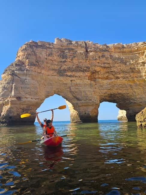 Benagil Cave: Guided Kayak Tour with Caves and Cliffs - The Route Toward Marinha Beach: How the Paddling Plan Works