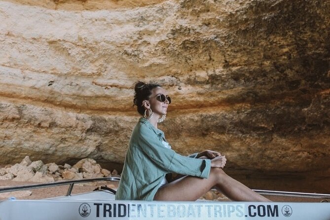 Benagil Caves at Sunrise or Sunset - Private Boat Tour - Albandeira and Praia da Corredoura: sea caves and an arch in the water