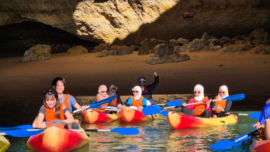 Benagil: Caves, Beaches, and Secret Spots Guided Kayak Tour - Gear and safety: what the briefing is really for