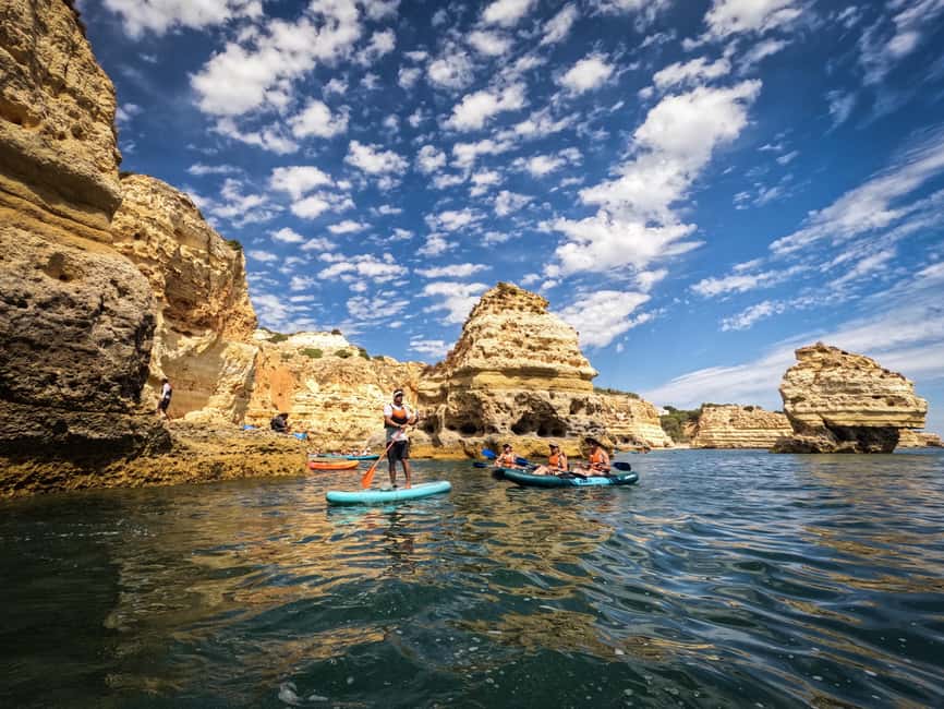 Benagil: Caves, Beaches, and Secret Spots Guided Kayak Tour - Benagil beach to Benagil Sea Cave: first close-ups
