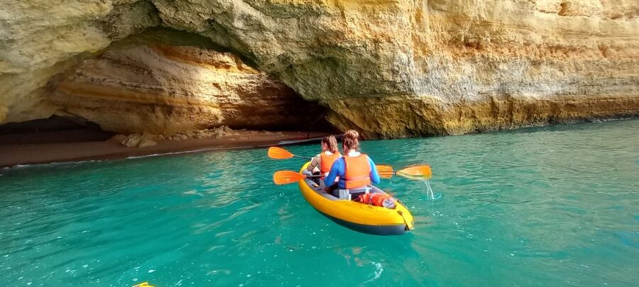 Benagil Caves: small group Kayaking Tour with a Local Guide - Benagil Beach Check-In to Kayak Skills