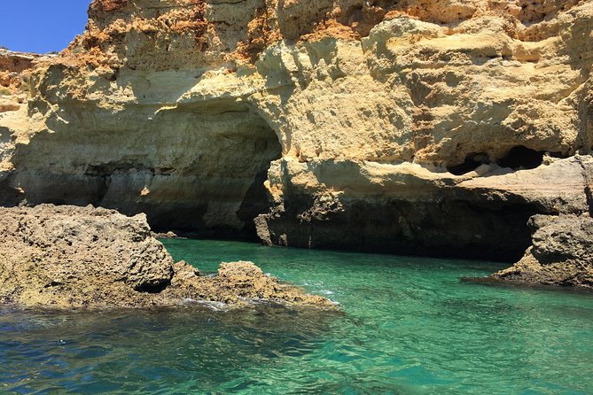 Benagil - Coast Line & Sunset - Algarve Cave Captain - Marina de Portimão to Marinha Beach, cruising between about 20 caves