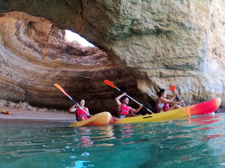 Benagil: Kayaking Adventure in Benagil Caves & Marinha Beach - Kayaking Past Benagil’s Cave Entrance, Not From the Shore