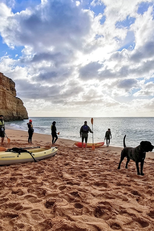 Benagil: Kayaking Tour to the Benagil Cave (Free Shower) - Praia da Marinha, Praia da Mesquita, and Carvalho Beach stops