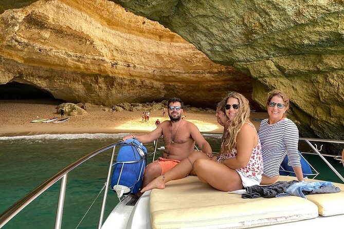 Benagil private yacht from lagos with drinks, tapas, paddle boards and kayak - Benagil Caves time: cathedral scale, that small beach, and where you swim