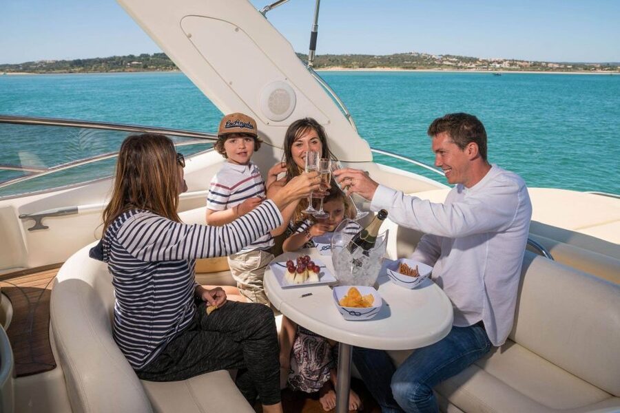 Benagil Sea Caves private yacht charter from lagos - Snacks, wine, and an easy half-day rhythm back to Lagos