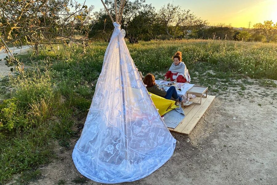 Carvoeiro, Portimão, Lagos: Algarve Romantic Vineyard Picnic - Vineyard Views Over Lagoa and the Monchique Mountains