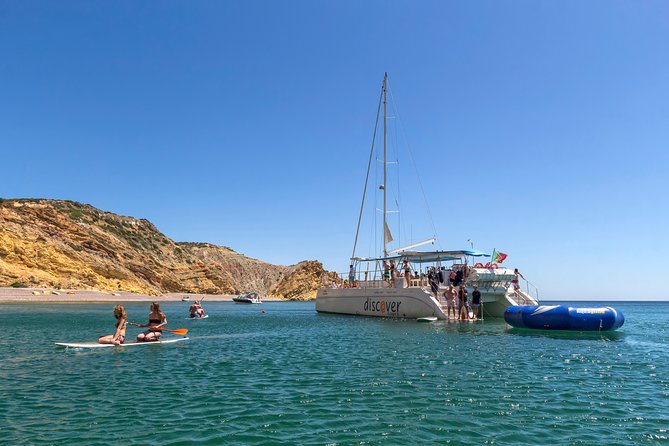 Catamaran Cruise in Lagos - Stop One: Praia da D. Ana and Those Golden-Cliff Rock Formations