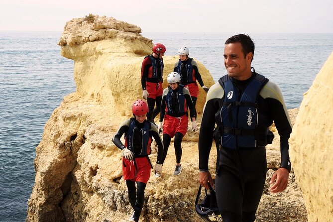 CLIFF JUMPING tour - Coasteering in Albufeira - The safety reality: gear, briefings, and guided pacing