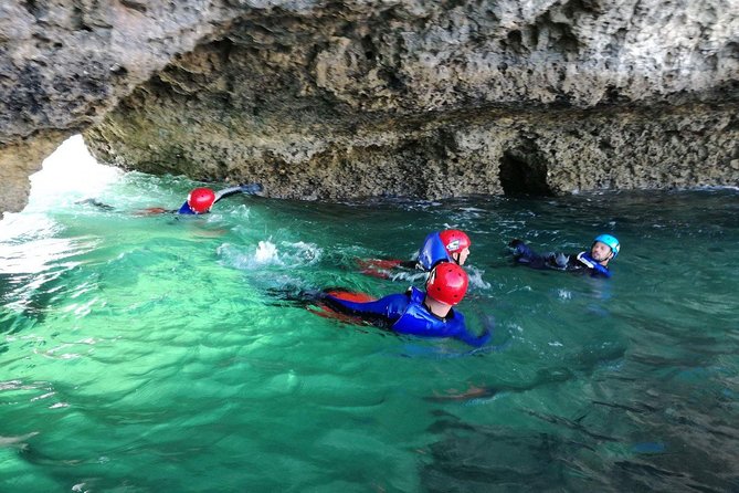 CLIFF JUMPING tour - Coasteering in Albufeira - What if you’re nervous, or you struggle on a jump?