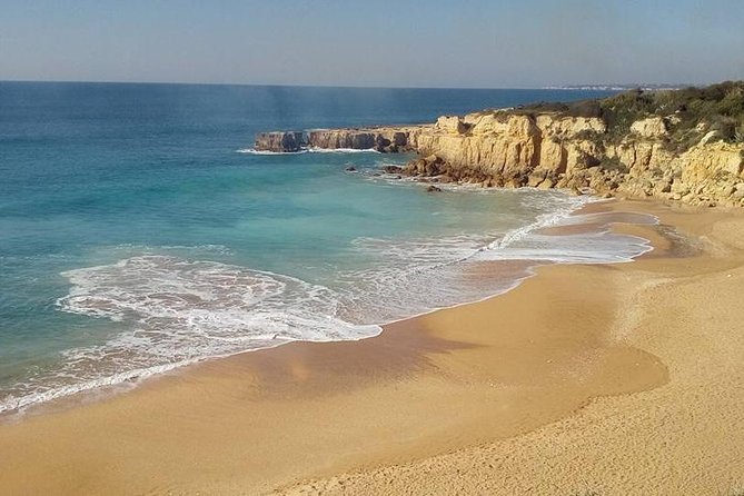 Enjoy The Algarvian Wine Taste & Coast Line Private Van Tour - Praia da Galé stop: two beaches, one long sandy stretch