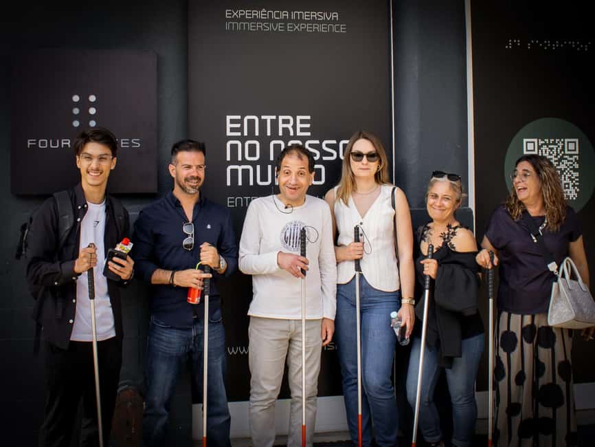 FOUR SENSES: The Immersive Experience in the Dark – Faro - The ending drink by the sea: questions while still in the dark