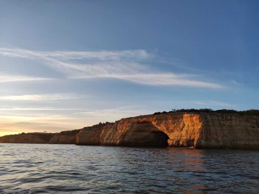 From Armação de Pêra: Sunset Benagil Caves Boat Tour - The Benagil Cave moment: how to get better photos in real life