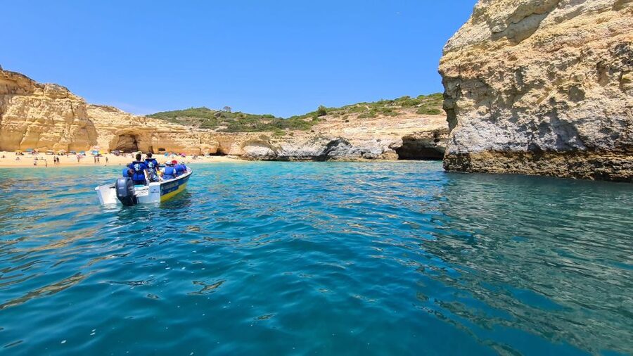 From Benagil: Coast Boat Tour with Benagil Cave - Inside the Benagil Cave area: the part people talk about