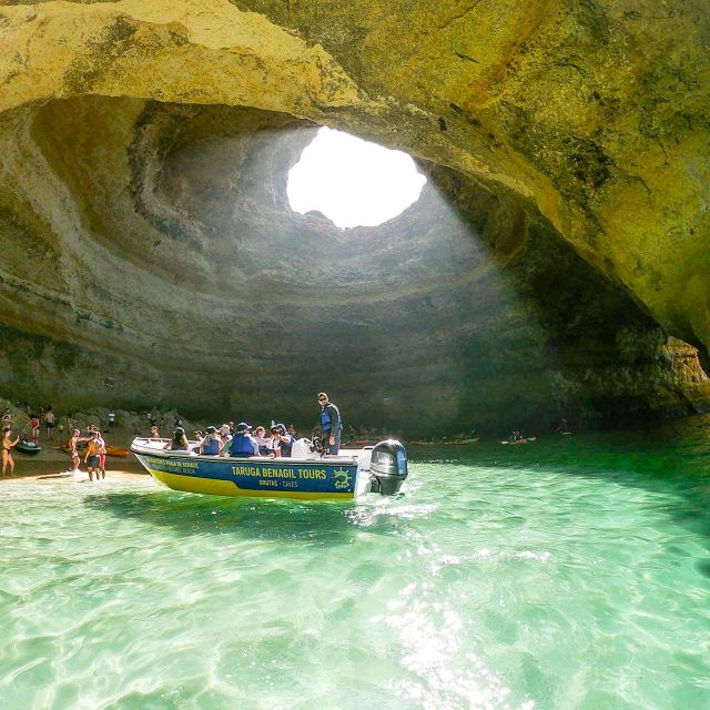 From Benagil: Coast Boat Tour with Benagil Cave - From Benagil Beach to the cave zone: what the ride feels like