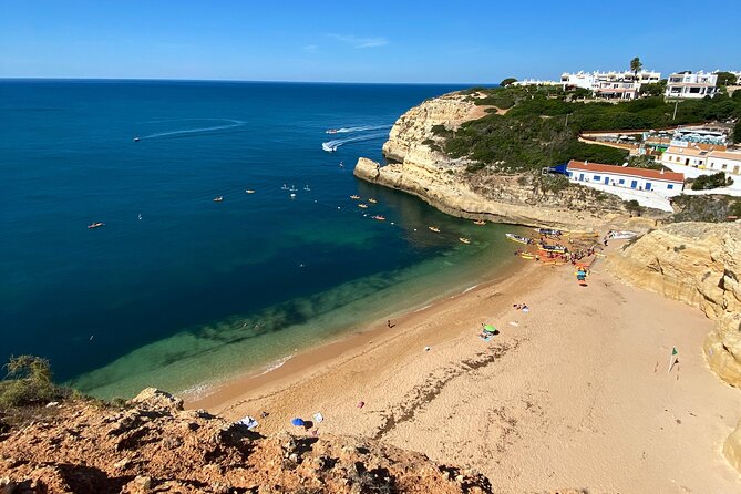 From Faro : Benagil, Algar Seco, 7 Hanging Valleys & Navy - Faro-to-Algarve value: what you get for about $66.52