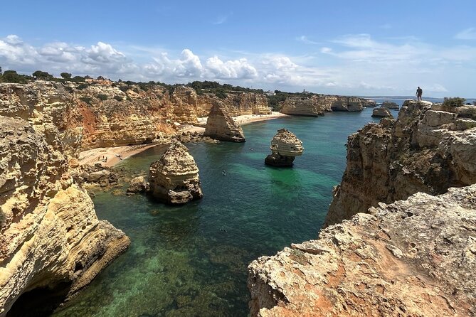 From Faro : Benagil, Algar Seco, 7 Hanging Valleys & Navy - Benagil Cave viewpoints and real beach time in Benagil