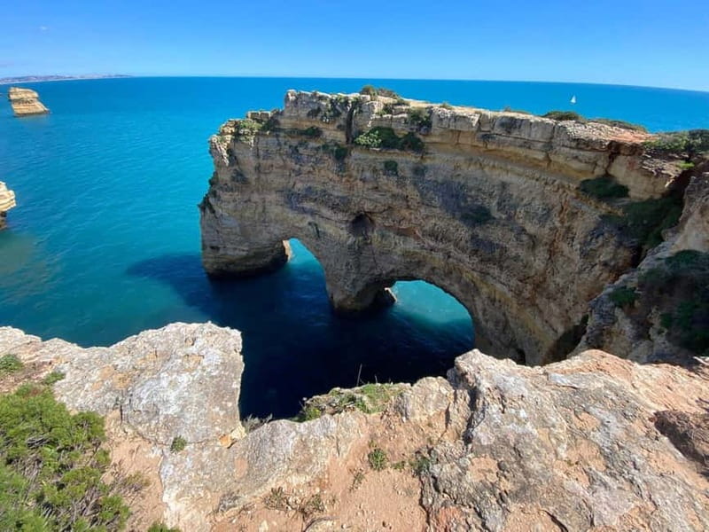 From Faro: Benagil Cave and Seven Hanging Valleys Trail Tour - Carvalho Beach (Marinha Area): Swimming, Lunch, and Easy Fun