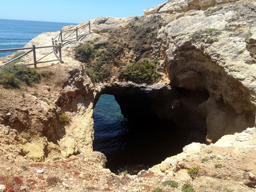 From Faro: Benagil Cliffs Hiking & 4 Treasures Experience - Algar Seco and Boneca Cave: Seawater Sculpting You Can Walk Through