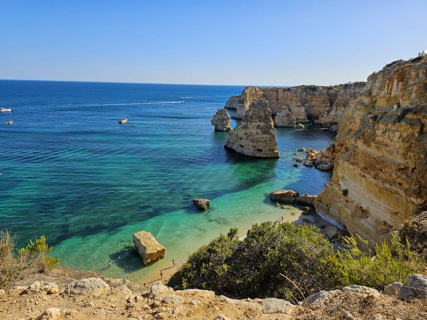 From Faro: The Original Benagil Cave, Marinha & More Tour - Praia da Marinha and the Seven Hanging Valleys Walk