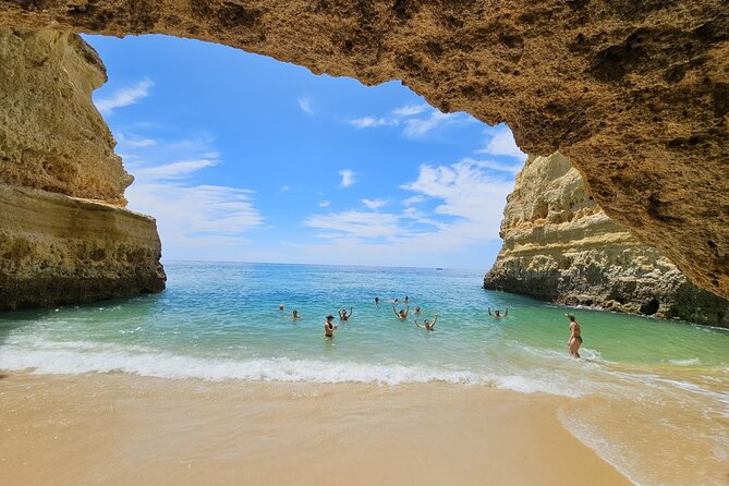 From Faro: Visit Benagil Cave, Marinha Beach, Algar Seco & More - Benagil Cave viewpoint: top-down views under new rules