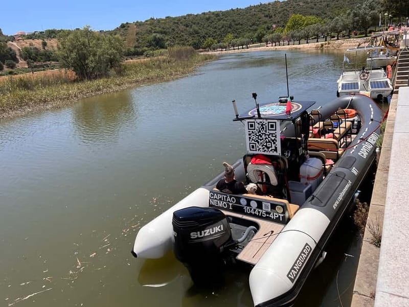 From Lagoa: Visit Silves Town by Boat with Hop Off & Hop On - On the return: relaxed river time and the option of sunset magic
