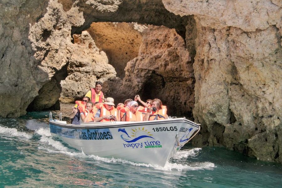From Lagos: 2.5-Hour Guided Coastal Boat Tour & Grotto Visit - Key highlights you will feel quickly