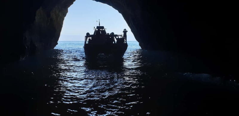 From Lagos: Benagil Caves Catamaran Cruise - The coastline show: Carvoeiro, Paradise, and the smaller coves