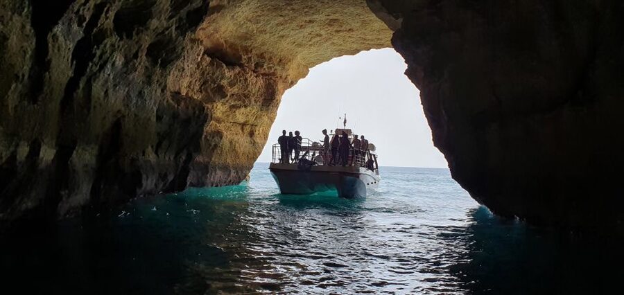 From Lagos: Benagil Caves Catamaran Cruise - The swim stop near Benagil: how to plan for getting wet