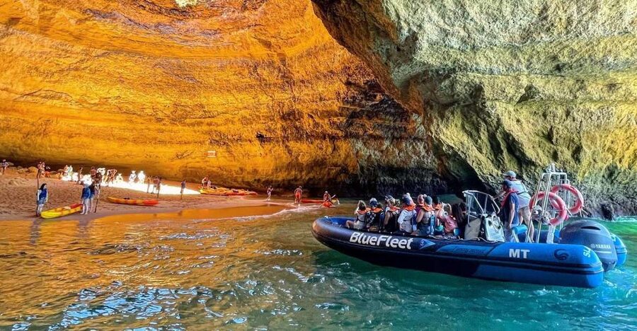 From Lagos: Boat Cruise to Benagil - The Algarve Coast Along the Route: cliffs, coves, and grottos you cant reach