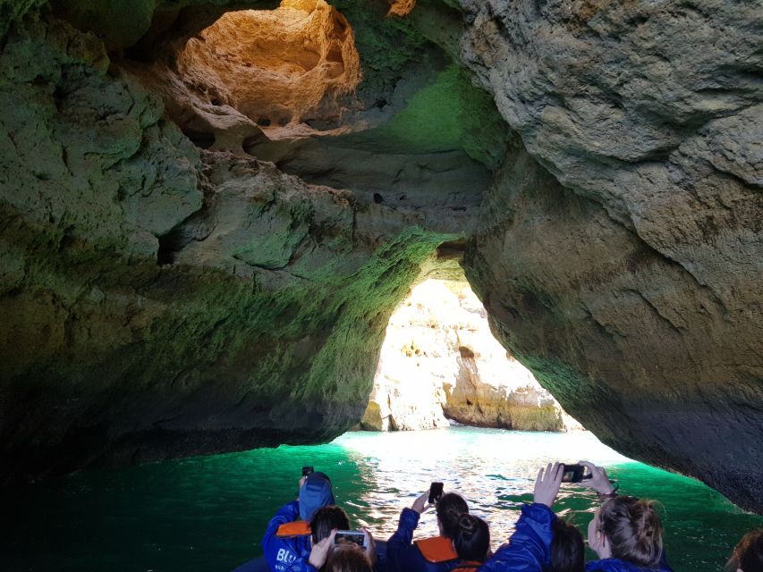 From Lagos: Boat Cruise to Benagil - Benagil Cave From the Water: the skylight moment and cave-time