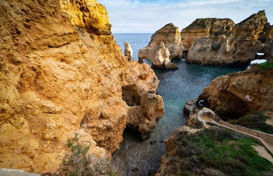 From Lagos: Cruise to the Caves of Ponta da Piedade - What the Guides Actually Do: Rock Names, Stories, and a Silly Game