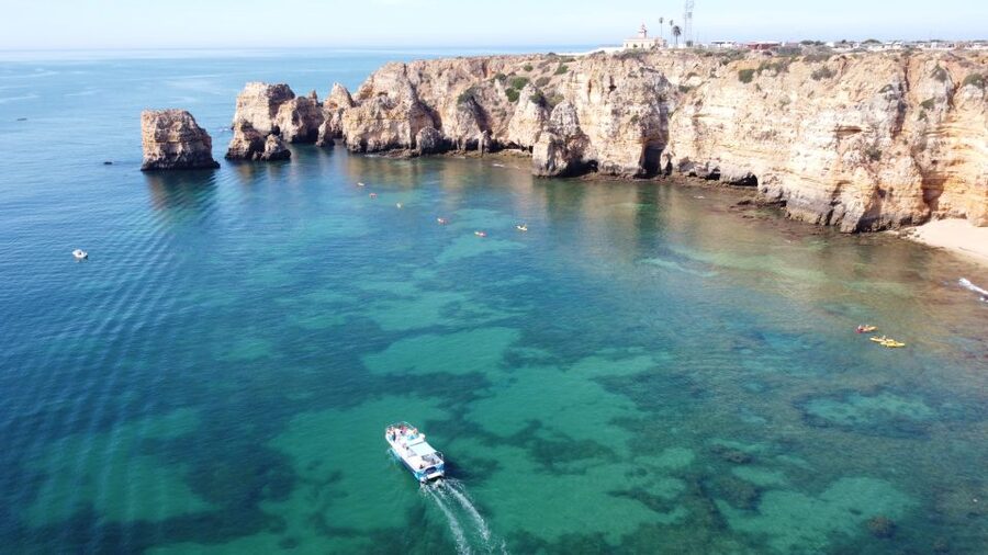 From Lagos: Kayak Experience in Ponta da Piedade - Entering the Ponta da Piedade Caves From Lagos by Kayak