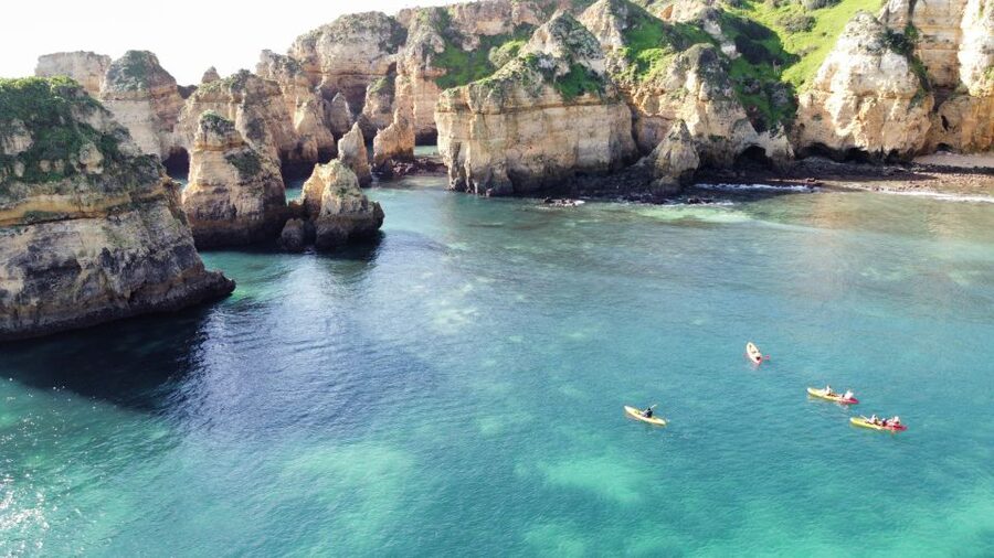From Lagos: Kayak Experience in Ponta da Piedade - Sea Caves and Rock Arches at Water Level