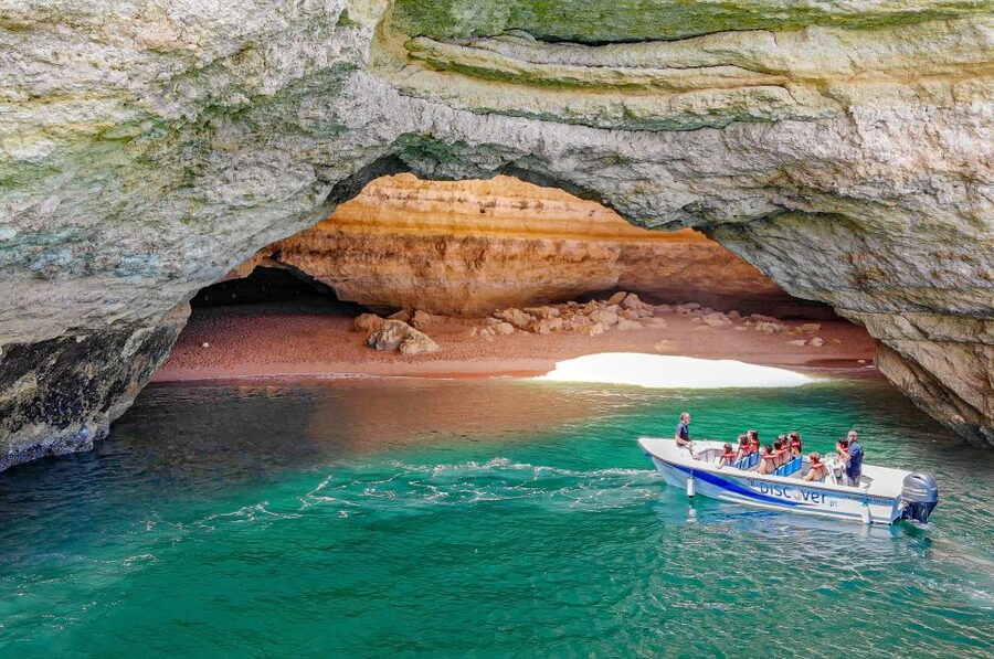 From Portimão: Benagil Boat Tour with Local Guide - Praia da Rocha and the lighthouse rhythm on the way out