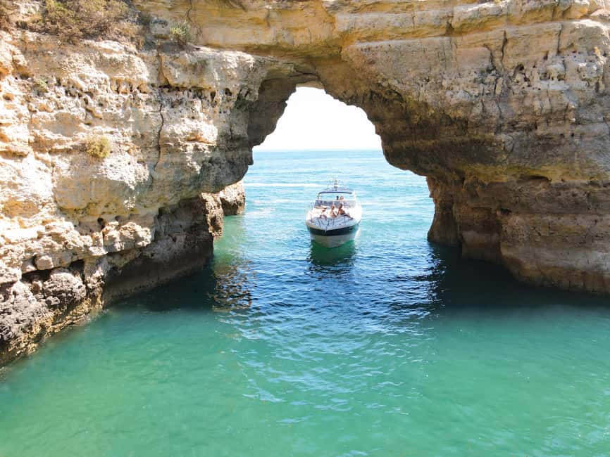 From Vilamoura: Luxury Yacht Charter Algarve Coast & Benagil - Benagil Cave and sea caves: what you’re really getting