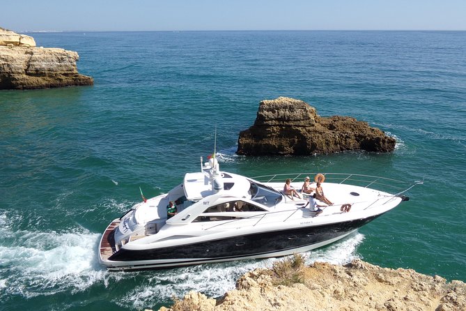 Girls Hen Algarve Yacht Charter - Praia da Marinha: the 30-minute stop that people remember